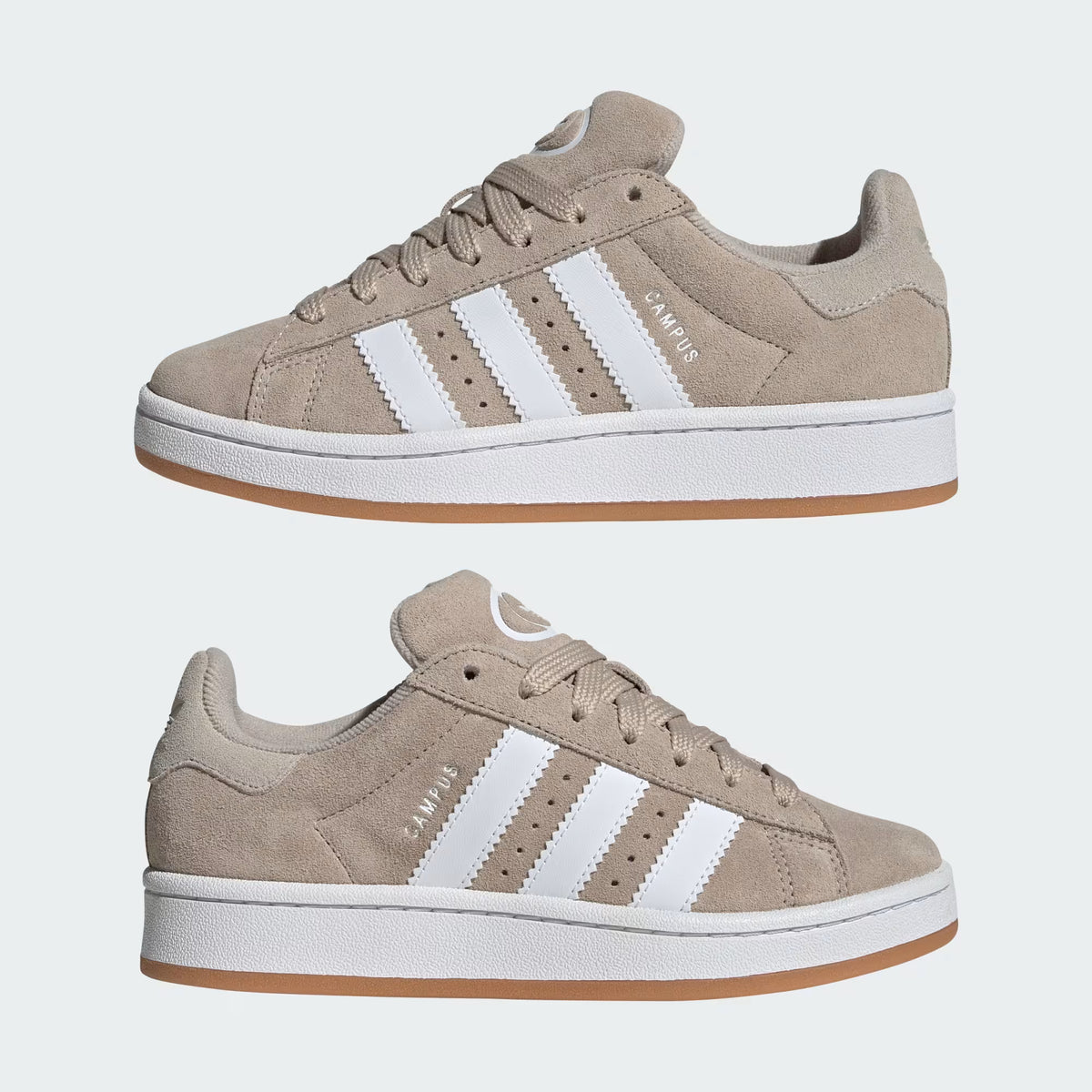 Adidas Campus Dama Gris Blanco
